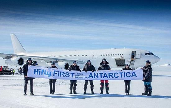 В Антарктиду первый раз прилетел Airbus А340